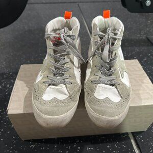Golden Goose SSENSE White & Gray Mid Star Sneakers